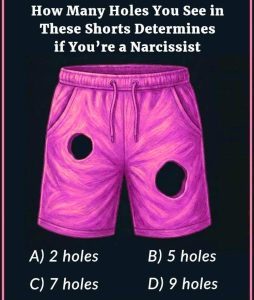 How Many Holes You See in These Shorts Determines if Youre a Narcissist